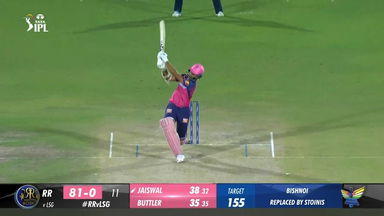 M26: RR vs LSG – Yashasvi Jaiswal Six