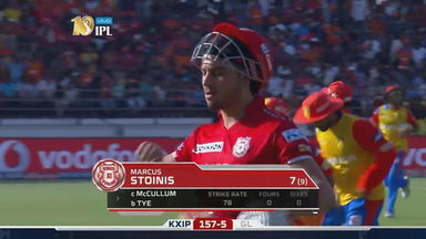 M26: GL vs KXIP –  Marcus Stoinis Wicket