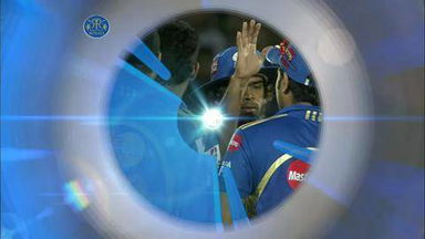 Match 72 RR vs MI – Rahane's Wicket