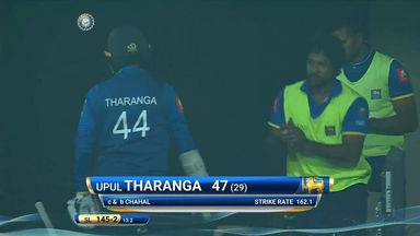 IND vs SL 2017, 2nd T20I: Upul Tharanga Wicket