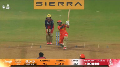 Six: Match 9, Royal Challengers Bengaluru vs Gujarat Giants, WPL 2026: Bharti Fulmali Six