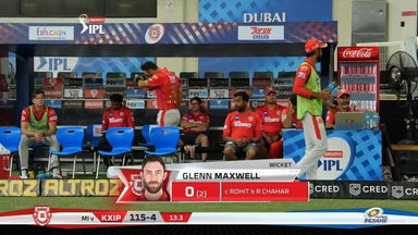 M36: MI vs KXIP – Glenn Maxwell Wicket