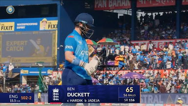 IND vs ENG 2025, 2nd ODI: Ben Duckett Wicket