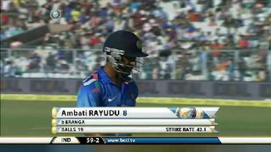 4TH ODI: IND vs SL – Ambati Rayudu Wicket