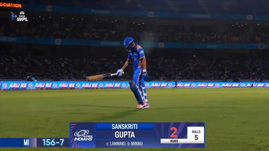 Wicket: Match 2, Mumbai Indians vs Delhi Capitals, WPL 2025: Sanskriti Gupta Wicket