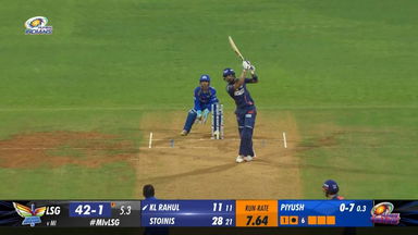 M67: MI vs LSG – K L Rahul Six