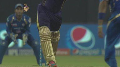 M40: KKR vs MI –  Shakib Al Hasan Wicket