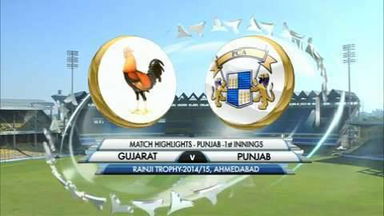 Ranji Trophy 2014-15: GUJ v PUN, Punjab 1st Innings highlights