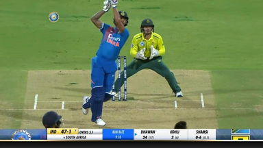 IND vs SA 2019, 3rd T20I: Shikhar Dhawan Six