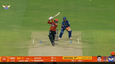 IPL 2025 M61: LSG vs SRH - Abhishek Sharma Six