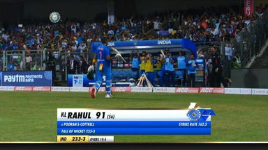 IND vs WI 2019, 3rd T20I: KL Rahul Wicket
