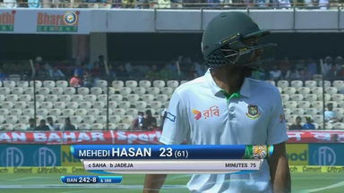 IND vs BAN 2017 - 1st Test Day 5 : Mehedi Hasan Wicket