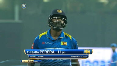 IND vs SL 2017, 3rd T20I: Thisara Perera Wicket