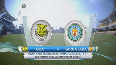 T20 Zonal League, 2016-17 : Goa vs Karnataka – Highlights