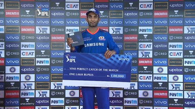 M51: RR vs MI  – VIVO perfect catch of the match – Jayant Yadav