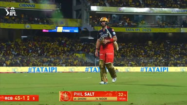 IPL 2025 M08: CSK vs RCB - Phil Salt Wicket