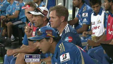 Match 36 DD vs MI – Sehwag's Wicket