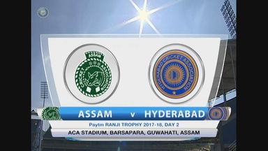 Ranji Trophy 2017-18: Assam vs Hyderabad - Day 2 Highlights