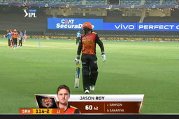 M40: SRH vs RR – Jason Roy Wicket