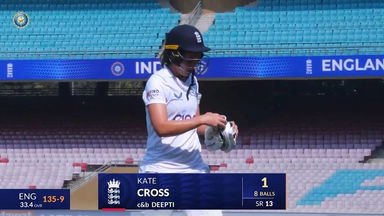 IND-W vs ENG-W 2023, 1st Test: Kate Cross Wicket