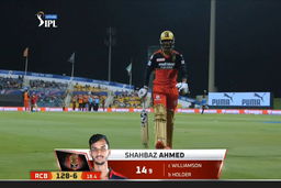 M52: RCB vs SRH – Shahbaz Ahmed Wicket