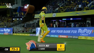 M61: CSK vs KKR – Moeen Ali Wicket
