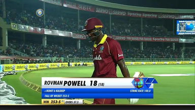 IND vs WI 2018, 2nd ODI: Rovman Powell Wicket