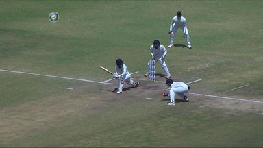 Vishvarajsinh Jadeja's fine grab at forward short-leg
