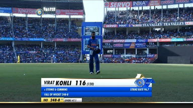 IND vs AUS 2019, 2nd ODI: Virat Kohli Wicket