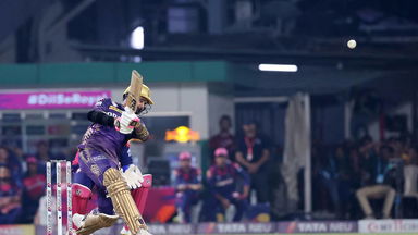 50 up with a Maximum: Narine powers it downtown to bring up fifty