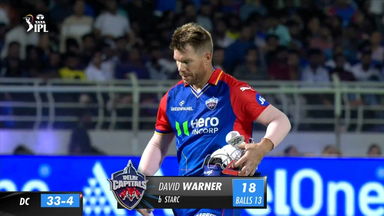 M16: DC vs KKR – David Warner Wicket