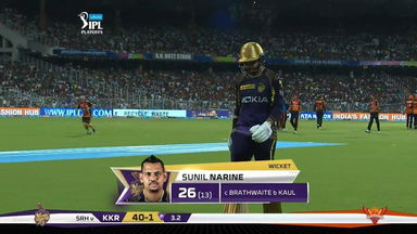 Q2: SRH vs KKR – Sunil Narine Wicket