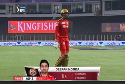 M21: PBKS vs KKR – Deepak Hooda Wicket