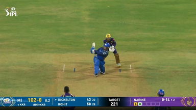 IPL 2026 M02: MI vs KKR - Ryan Rickelton Six