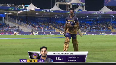Q2: KKR vs DC – Venkatesh Iyer Wicket