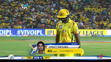 M30: CSK vs DD – Ambati Rayudu Wicket