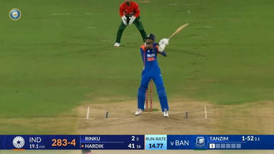 IND vs BAN 2024, 3rd T20I: Hardik Pandya Six