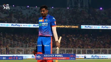 IPL 2026 M70: KKR vs DC - Abishek Porel Wicket