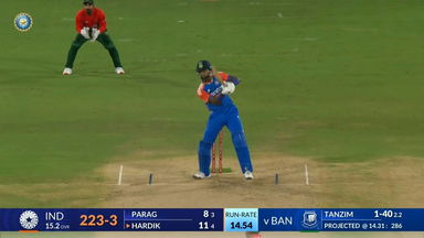IND vs BAN 2024, 3rd T20I: Hardik Pandya Six