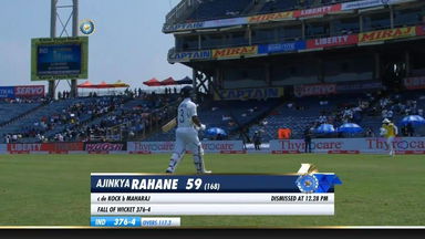IND vs SA 2019, 2nd Test, Day 2: Ajinkya Rahane Wicket