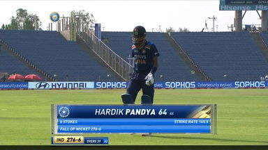 IND vs ENG 2021, 3RD ODI : Hardik Pandya Wicket