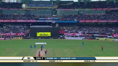 Ind v WI, 2013, 1st ODI: Fall of wickets