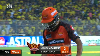 M29: CSK vs SRH – Mayank Agarwal Wicket