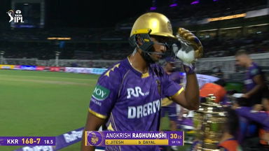 IPL 2025 M01: KKR vs RCB - Angkrish Raghuvanshi Wicket