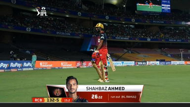 M31: LSG vs RCB – Shahbaz Ahmed Wicket