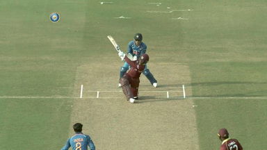 IND vs WI 2018, 1st ODI: Shimron Hetmyer Six
