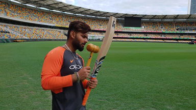 Hammer and tongs: Rishabh Pant gets his weapon battle ready