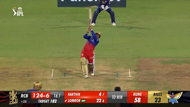 M15: RCB vs LSG – Mahipal Lomror Six