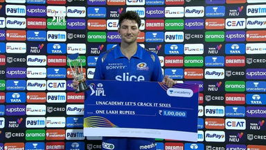 M69: MI vs DC – Unacademy Let's Crack It Sixes of the Match – Tim David