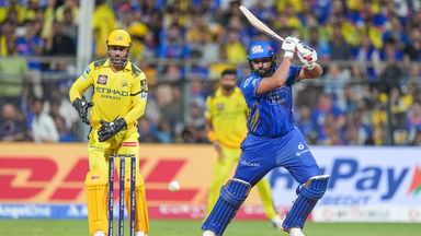 Rohit Sharma lights up MI's chase with scintillating 76*(45)